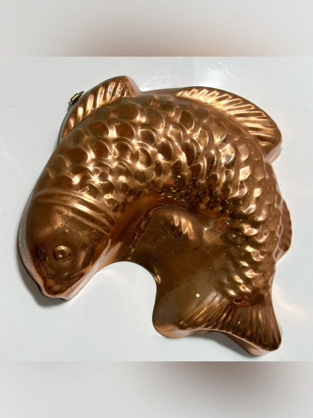VTG Copper Tin lined Jello mold - Decorative Fish  (Copper)